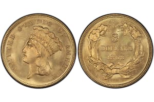 La extraña moneda de 3 dólares que puede valer hasta US$65.000 por sus rasgos únicos