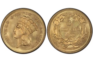 La extraña moneda de 3 dólares que puede valer hasta US$65.000 por sus rasgos únicos