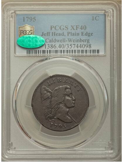 La moneda vendida en Heritage Auctiosn contaba con la calificación XF40 por el servicio PCGS