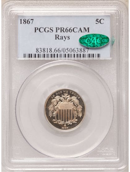 La moneda vendida en la plataforma de subasta alcanzó la calificación de PR66CAM, una de las mejores conservadas