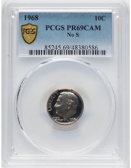 La moneda vendida por 40.800 dólares fue calificada por el Servicio Profesional de Calificación de Monedas con una puntuación de PR69CAM debido a su buen estado de conservación