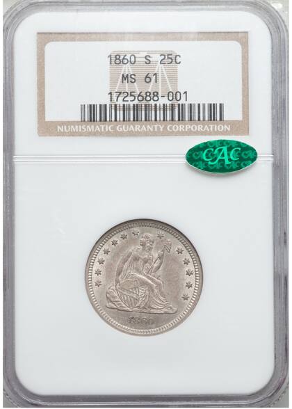 La moneda vendida por más de US$55 mil alcanzó la calificación MS61 por NGC