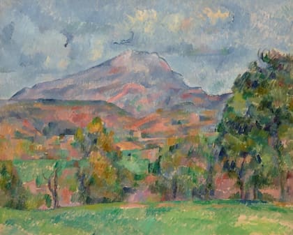 La montaña Sainte-Victoire (detalle), 1888-1890, Paul Cezanne (Christie's)