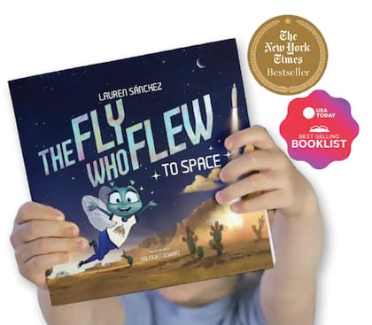 La mosca que voló al espacio es el primer libro infantil de Lauren Sánchez (Web/theflywhoflew)