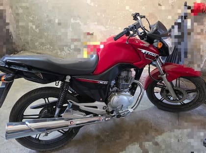 La moto secuestrada al hombre detenido