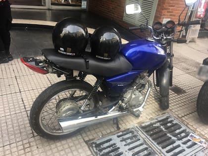 Los delincuentes pensaban fugarse en una motocicleta