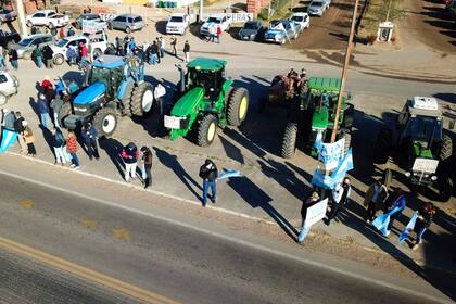 La movilización en Sinsacate, Córdoba