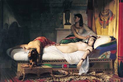 "La Muerte de Cleopatra", pintura de 1874 del artista francés Jean-André Rixens