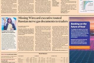 El crimen de Fabián Gutiérrez, en la tapa del Financial Times