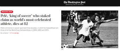 La muerte de Pelé, según The Washington Post