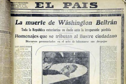 La muerte de Washington Beltrán en El País