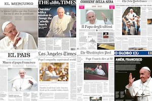 La muerte del Papa Francisco en la tapa de los principales diarios del mundo.