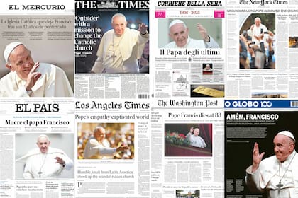 La muerte del Papa Francisco en la tapa de los diarios del mundo