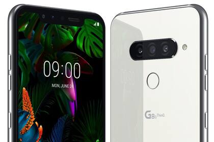 La muesca en el borde superior de la pantalla del LG G8S, y la triple cámara trasera