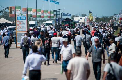 La muestra, con una gran cantidad de público