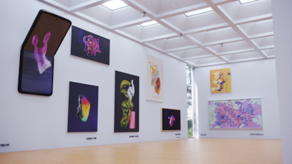 La muestra incluirá creaciones NFT realizadas por una decena de artistas, exhibidas en pantallas de última tecnología