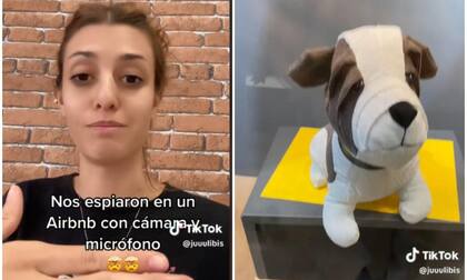 La mujer aseguró que fue espiada en un departamento que había alquilado por Airbnb (Foto: TikTok @juuulibis)