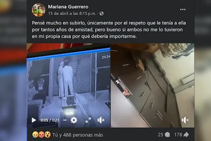 La mujer compartió el video en las redes sociales (Captura Facebook)
