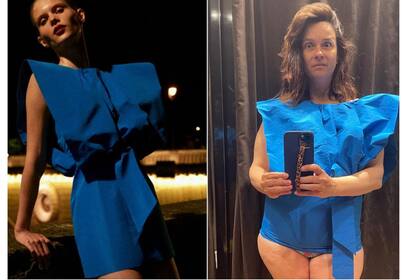 La mujer compartió en sus redes cómo lució el modelo (Foto: Instagram/@tova_leigh)