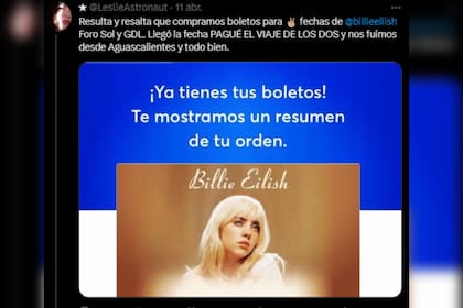 La mujer contó en Twitter cómo averiguó la verdad (Captura Twitter)