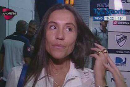 La mujer de Caruso mostró una marca en la cara