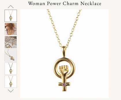 La mujer del príncipe Harry eligió un vestido estampado de Carolina Herrera y un collar con el dije del poder femenino, de Awe Inspired, para grabar el mensaje en el jardín de su casa en Montecito, California