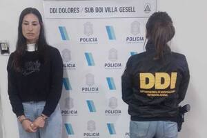 La mujer detenida por la agresión en Pinamar.