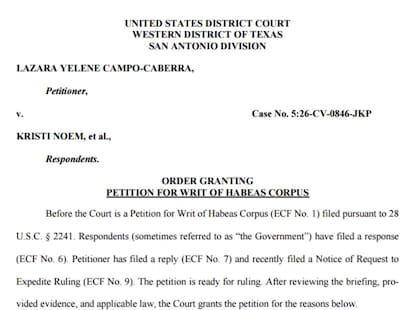 La mujer fue liberada por un habeas corpus