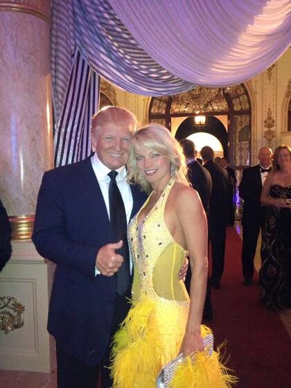 La mujer llegó a compartir eventos con grandes empresarios como Donald Trump