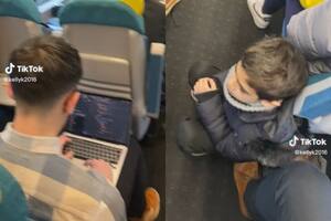 Nadie en el tren le cedió el asiento a su hijo y estalló: “¡Todos miran!”