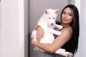 La mujer tenía un pequeño cachorro, pero cuando creció se dio cuenta de que era un perro lobo