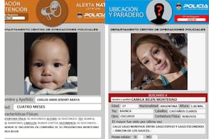 Sigue la búsqueda de un bebé de cuatro meses y su mamá en Neuquén