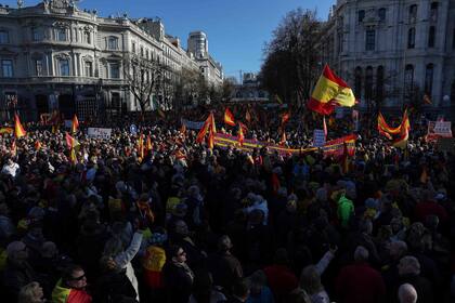 La multitudinaria marcha en Madrid