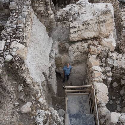 La muralla funcionó como fortín para proteger el norte de la Ciudad de David