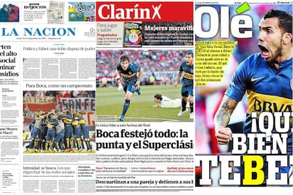 La Nacion, Clarín y Olé: tres diarios y tres criterios distintos para sus fotos de portada