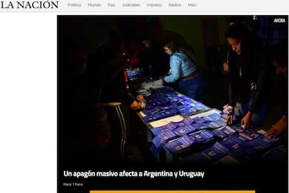 La Nación de Paraguay acompaña la noticia con una imagen de las elecciones en Formosa