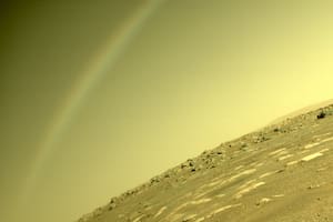 La NASA reveló el origen del arco iris que captó el Perseverance en Marte