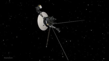 La nave espacial Voyager 1 de la NASA, que se muestra en esta ilustración, ha estado explorando nuestro sistema solar desde 1977