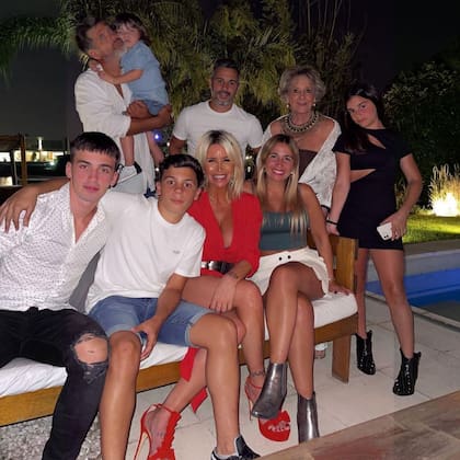 Florencia Peña festejó en familia