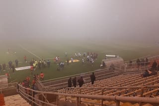 No se veía nada: la niebla frenó el partido entre Alvarado y Estudiantes de Río Cuarto