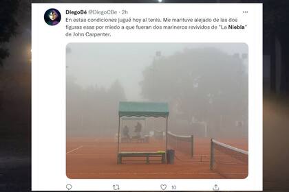 La niebla sobre Buenos Aires también despertó la fantasía de los tuiteros