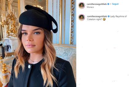 La nieta de Grace Kelly (Foto: Captura Instagram/@camillerosegottlieb)