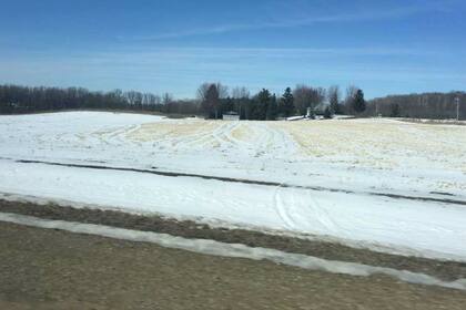 La nieve en Wisconsin, un Estado lechero donde la mayor parte del maíz que se siembra es para silajes