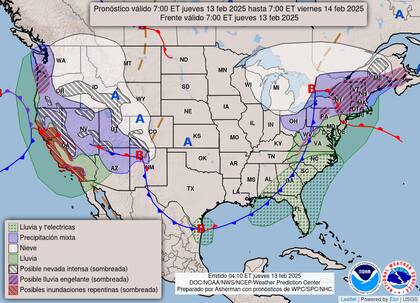 La nieve intensa y el hielo se hicieron presentes en el Medio Oeste y noreste