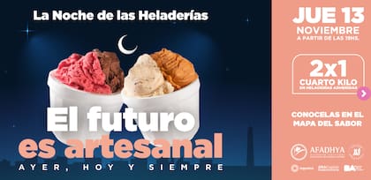 La Noche de las Heladerías tendrá lugar el jueves 13 de noviembre