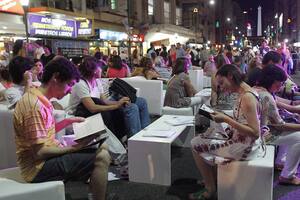 La Noche de las Librerías, en 2016. Foto: Santiago Filipuzzi / Archivo