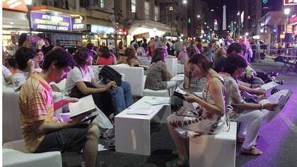 La Noche de las Librerías, en 2016. Foto: Santiago Filipuzzi / Archivo