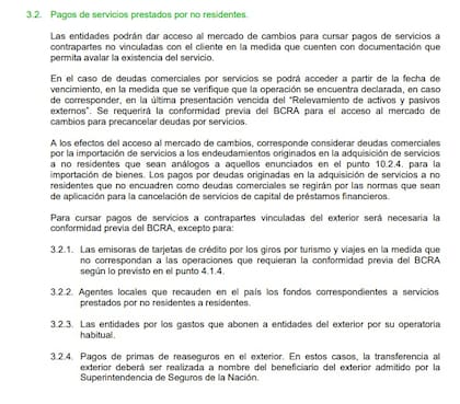 La normativa que permitió destrabar el pago hacia el exterior
