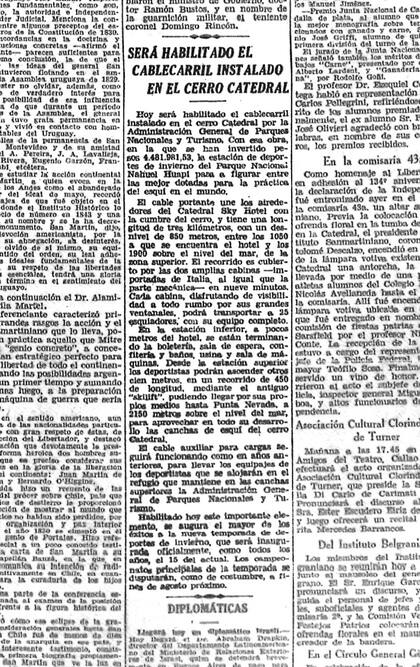 La nota aparecida en LA NACIÓN en 1950