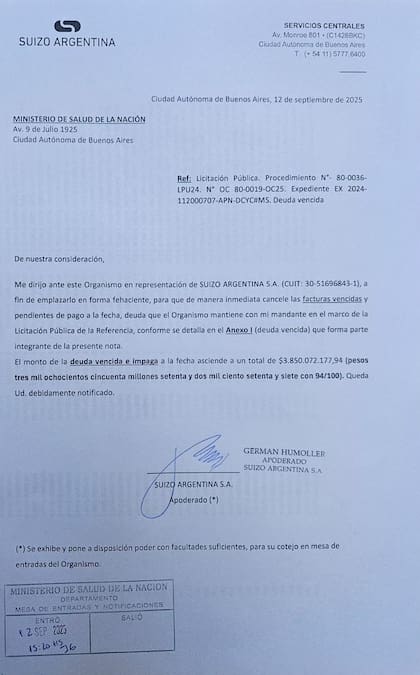 En medio del escándalo, la droguería Suizo Argentina le reclama al Estado casi $4000 millones - Image 2